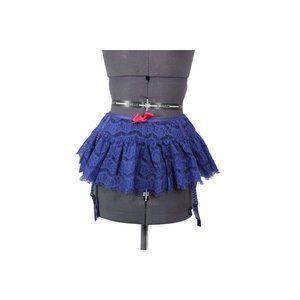 Victoria's Secret women's Sexy‎ Little Things garter belt layered lace skirt XS